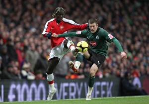 Arsenal V Plymouth Argyle - FA Cup 2008-09 Prints: Bacary Sagna (Arsenal) Jamie MacKie (Plymouth)