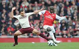 Bacary Sagna (Arsenal) Steed Malbranque (Sunderland). Arsenal 0: 0 Sunderland