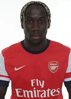 Bacary Sagna at Arsenal's 2013-14 Squad Team Photocall