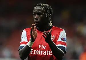 Arsenal V Fenerbahce 2013-14 Prints: Bacary Sagna: Arsenal's Defensive Hero in the 2013-14 Champions League Play-offs Against Fenerbahce