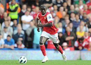 Images Dated 3rd October 2010: Bacary Sagna Faces Off Against Chelsea at Stamford Bridge in a 2-0 Premier League Battle