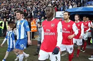 Images Dated 10th March 2008: Bacary Sagna and Mathieu Flamini