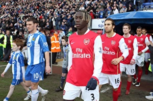 Wigan Athletic v Arsenal 2007-08 Collection: Bacary Sagna and Mathieu Flamini