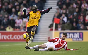 Stoke City V Arsenal 2008-09 Prints: Bacary Sagna's Devastating Injury: Arsenal's Triumph Over Stoke, 2008 (2-1)