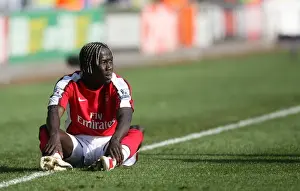 Wigan Athletic V Arsenal 2008-09 Prints: Bacary Sagna's Dominance: Arsenal Crushes Wigan Athletic 4-1 in the Premier League