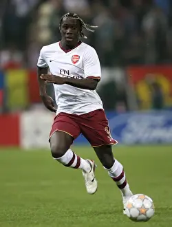 Steaua Bucharest V Arsenal 2007-08 Prints: Bacary Sagna's Victory: Arsenal's 1-0 Win Over Steaua Bucharest in UEFA Champions League Group H