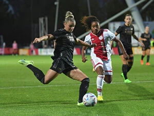 Ajax Women v Arsenal Women 2022-23 Collection: Battle in Amsterdam: Arsenal vs. Ajax Women - UEFA Champions League Second Qualifying Round