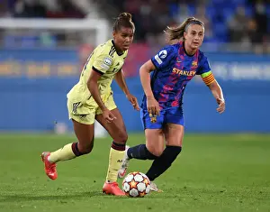 Barcelona V Arsenal Women 2021-22 Prints: Battle of the Best: Parris vs. Putellas in Barcelona's Champions League Showdown Against Arsenal