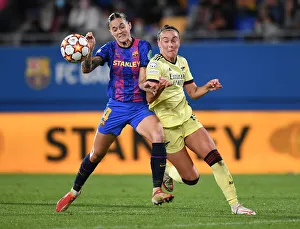 Barcelona V Arsenal Women 2021-22 Prints: Battle at the Camp Nou: Arsenal WFC vs. FC Barcelona - UEFA Women's Champions League