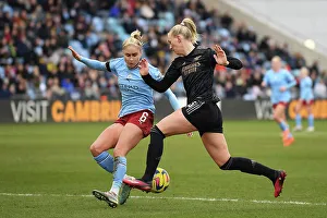 Manchester City Women V Arsenal Women 2022-23 Prints: Battle of the Captains: Stina Blackstenius vs