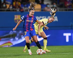 Barcelona V Arsenal Women 2021-22 Prints: Battle of Champions: Beth Mead vs