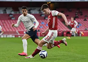 Arsenal V Manchester City 2020-21 Prints: Battle at the Empty Emirates: Tierney vs Cancelo - Arsenal vs Manchester City