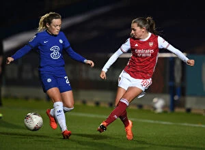 Images Dated 7th October 2020: Battle of Football Giants: Chelsea Women vs. Arsenal Women - Continental Cup Showdown
