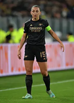 Juventus Women V Arsenal Women 2022-23 Prints: Battle in Group C: Katie McCabe Fights for Arsenal in Juventus vs