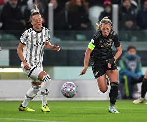 Juventus Women V Arsenal Women 2022-23 Prints: Battle in Group C: Nobbs vs. Rosucci - Juventus vs