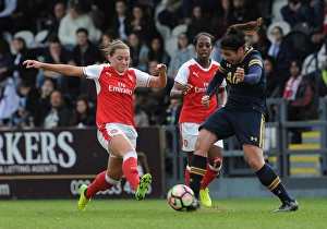 Arsenal Ladies V Tottenham Hotspur Ladies FA Cup 2017 Prints: Battle of the Midfield: McCabe vs. Hector - Arsenal vs. Tottenham FA Cup Clash
