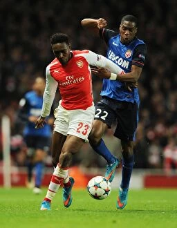 Images Dated 1st February 2009: Battle of the Midfield: Welbeck vs. Kondogbia in Arsenal's UEFA Champions League Clash