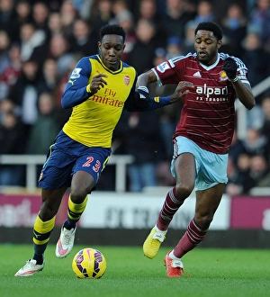West Ham United V Arsenal 2014-15 Prints: Battle of the Midfield: Welbeck vs. Song - Arsenal vs. West Ham (December 2014)