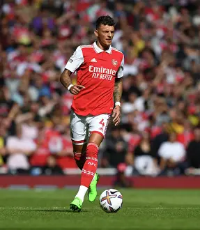 Arsenal V Tottenham Hotspur 2022-23 Prints: Battle of North London: Arsenal's White Leads the Charge (2022-23) - Arsenal vs