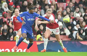 Arsenal Women V Chelsea Women 2023-24 Prints: A Battle for Possession: Arsenal vs