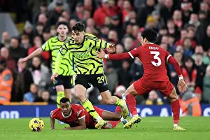 Battle for Possession: Havertz vs. Gravenberch-Endo - Liverpool vs. Arsenal, Premier League 2023-24