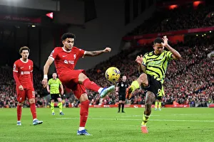 Liverpool V Arsenal 2023-24 Prints: Battle for Possession: Liverpool vs. Arsenal - A Tactical Clash (2023-24)