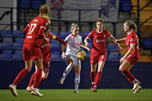 Images Dated 29th January 2024: Battle for Possession: Liverpool Women vs. Arsenal Women - Barclays WSL (2023-24)
