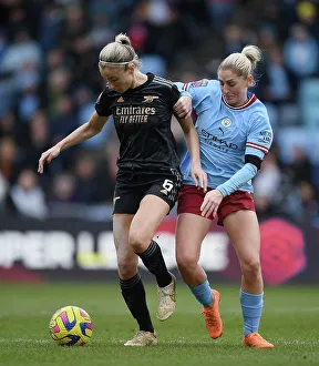 Manchester City Women V Arsenal Women 2022-23 Prints: Battle for Possession: Manchester City vs. Arsenal - FA Women's Super League