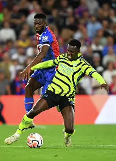 Battle for Possession: Nketiah vs. Lerma - Crystal Palace vs. Arsenal, Premier League 2023-24