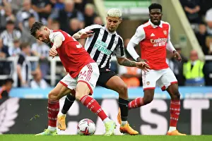 Newcastle United V Arsenal 2022-23 Prints: Battle for Possession: Xhaka vs