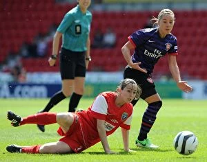 Arsenal Ladies v Bristol Academy - FA Cup Final 2013 Collection: Battle of Stars: Nobbs vs. Pablos Sanchon - Arsenal vs. Bristol FA Cup Final
