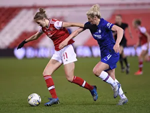 Arsenal Women V Chelsea Women - Continental Cup Final 2020 Prints: Battle of Titans: Arsenal vs. Chelsea - FA Womens Continental League Cup Final: Miedema vs