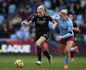 Manchester City Women V Arsenal Women 2022-23 Prints: Battle of the Titans: Manchester City vs. Arsenal - FA Women's Super League Clash