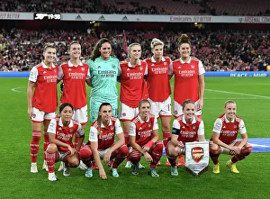 Arsenal Women V FC Zurich Frauen 2022-23 Prints: Battle in the UEFA Women's Champions League: Arsenal vs. FC Zurich at Emirates Stadium
