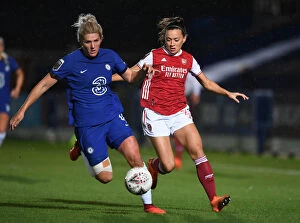 Images Dated 7th October 2020: Battle of the Women's Continental Cup: Chelsea vs. Arsenal - McCabe vs. Bright Clash