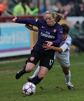 Arsenal Ladies V ASD Torres 2013 Prints: Battleground Beauties: Davison vs. Bartoli - Arsenal Ladies UEFA Champions League Showdown