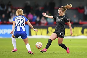 Brighton And Hove Albion Women V Arsenal Women 2022-23 Prints: Battling it Out: Arsenal vs. Brighton & Hove Albion - FA Women's Super League
