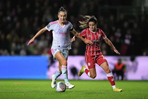 Bristol City Women V Arsenal Women 2023-24 Prints: Battling for Possession: Caitlin Foord vs