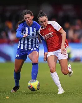 Brighton And Hove Albion V Arsenal 2023-24 Prints: Battling for the Top: A Fierce Encounter - Brighton & Hove Albion vs