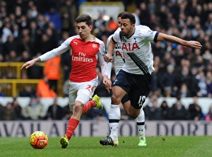 Tottenham Hotspur V Arsenal 2015-16 Prints: Bellerin Outruns Dembele: Tottenham vs. Arsenal, Premier League 2015-16