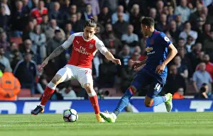Arsenal V Manchester United 2016-17 Prints: Bellerin vs Lingard: Clash of Wings in Arsenal vs Manchester United