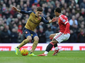 Manchester United V Arsenal 2015/16 Prints: Bellerin vs. Memphis: A Battle in the Manchester United vs