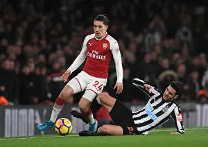 Arsenal V Newcastle United 2017-18 Prints: Bellerin vs Merino: Clash at the Emirates - Arsenal vs Newcastle United