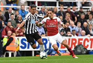 Newcastle United V Arsenal 2018-19 Prints: Bellerin vs Perez: A Premier League Showdown at St. James Park