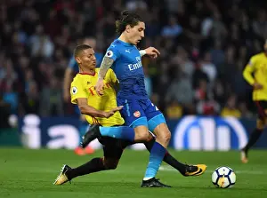 Watford V Arsenal 2017-18 Prints: Bellerin vs. Richarlison: A Premier League Showdown at Vicarage Road