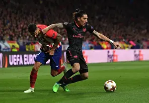 Atletico Madrid V Arsenal 2017-18 Prints: Bellerin vs Vitolo: Battle in the Europa League Semi-Final