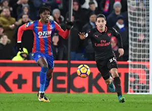 Crystal Palace V Arsenal 2017-18 Prints: Bellerin vs Zaha: A Premier League Battle at Selhurst Park