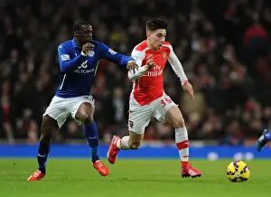 Arsenal V Leicester City 2014-15 Prints: Bellerin's Blazing Sprint: Arsenal's Exhilarating Moment vs