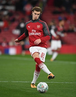 Arsenal V Norwich - Carabo Cup 4th Round 2017-18 Prints: Ben Sheaf Gears Up: Arsenal vs Norwich City, Carabao Cup Fourth Round