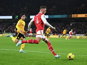 Wolverhampton Wanderers V Arsenal 2022-23 Prints: Ben White in Action: Arsenal vs Wolverhampton Wanderers (2022-23)